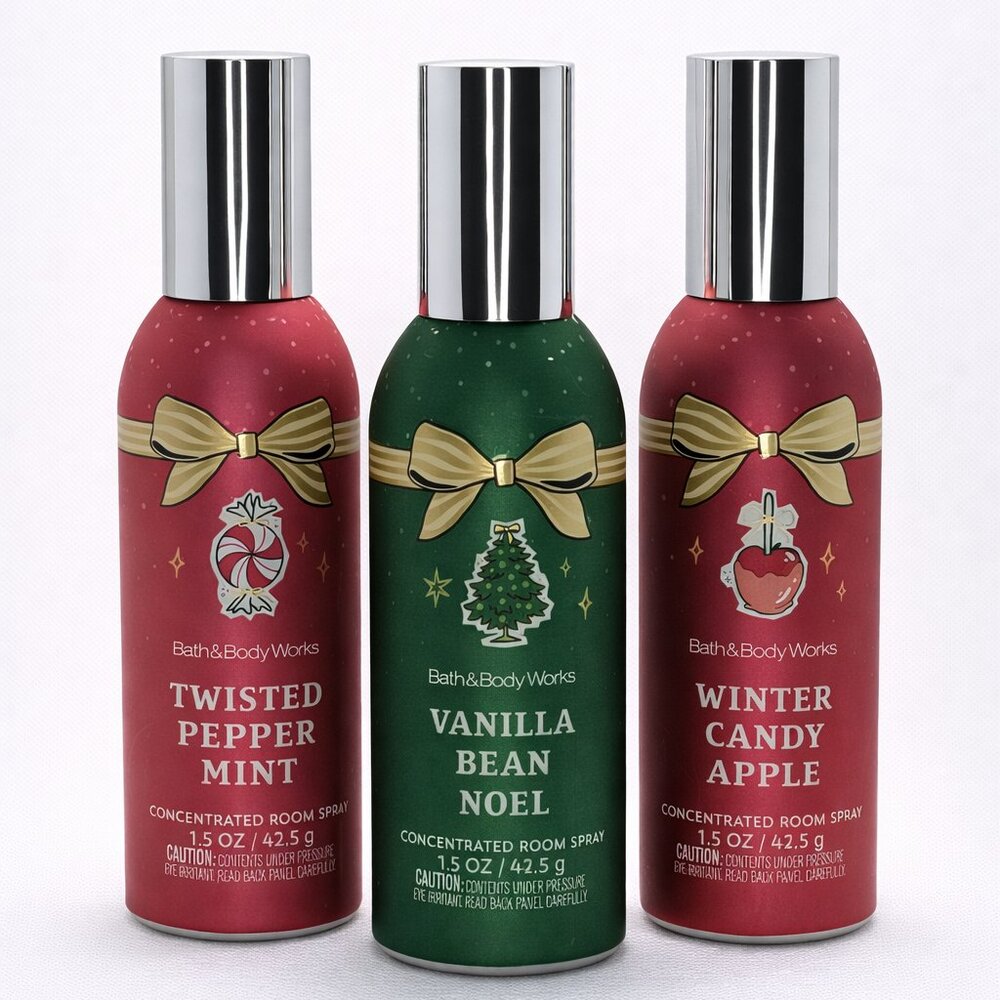 Bath & Body Works 3 Pack HOLIDAY TRIO Room Spray